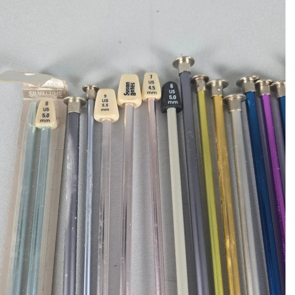Large Vintage Knitting Needles Crochet Hooks Mixed Lot Boye Susan Bates